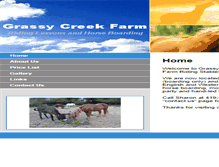 Tablet Screenshot of grassycreekhorsefarm.com